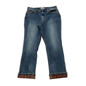 Judy Blue Jeans Womens 18W High Rise Straight Fit Pockets Stretch JB88707 36x33